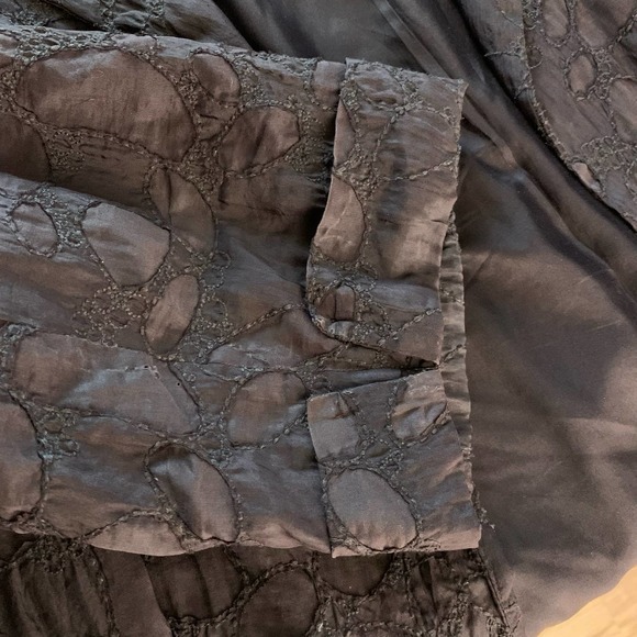 EILEEN FISHER Silk Cutout Textured Open Front Jacket Blazer - XLarge‎ - Picture 4 of 12